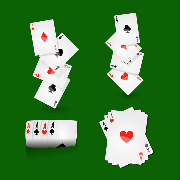 Комбинации игральных карт
  - Вектор,изображение