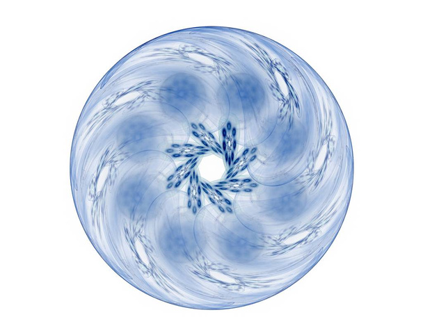 Σωματίδια από αφηρημένη fractal μορφές σχετικά με το θέμα της πυρηνικής φυσικής επιστήμης και της γραφιστικής. Ιερή γεωμετρία φουτουριστικό - Φωτογραφία, εικόνα