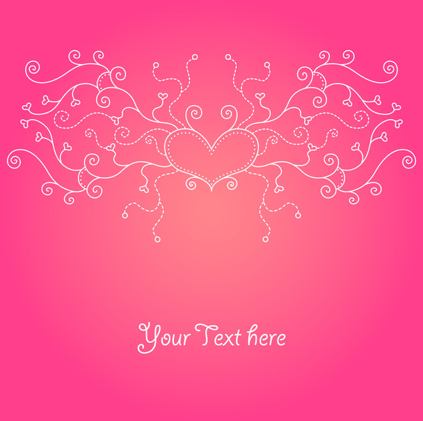 Cute valentine background - Vector, afbeelding