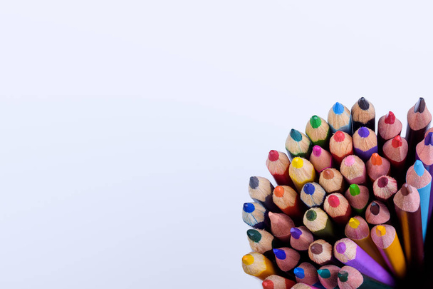 Color pencils in the corner - Foto, Imagem
