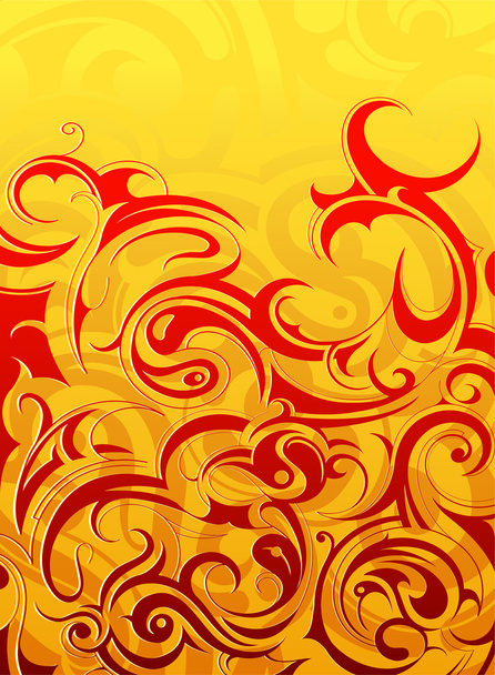 Fire flame abstraction - Vector, Image