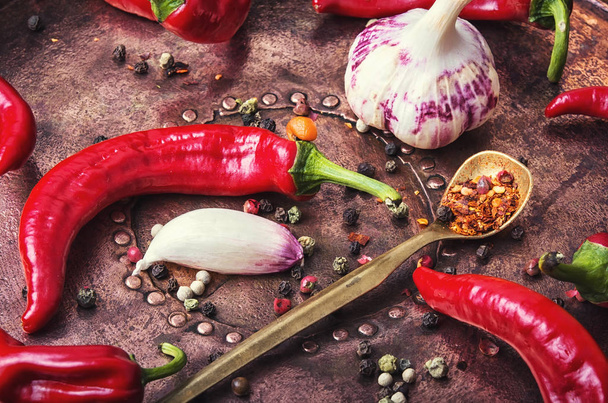 Spicy oriental spice cayenne - Foto, Bild