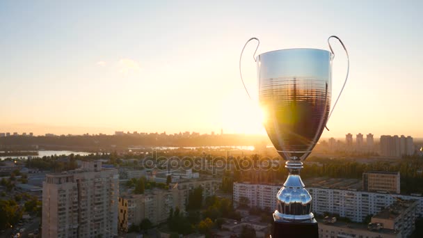 Akşam Günbatımı ile kazanan trothy Kupası - Video, Çekim