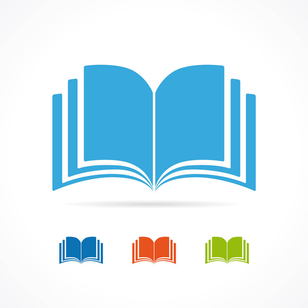 Icono de libro abierto color
 - Vector, imagen