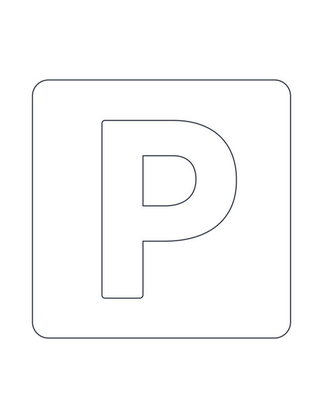 parkeren pictogram illustratie - Vector, afbeelding