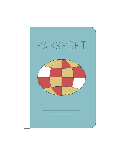 Εικονογράφηση εικόνα διαβατήριο  - Διάνυσμα, εικόνα