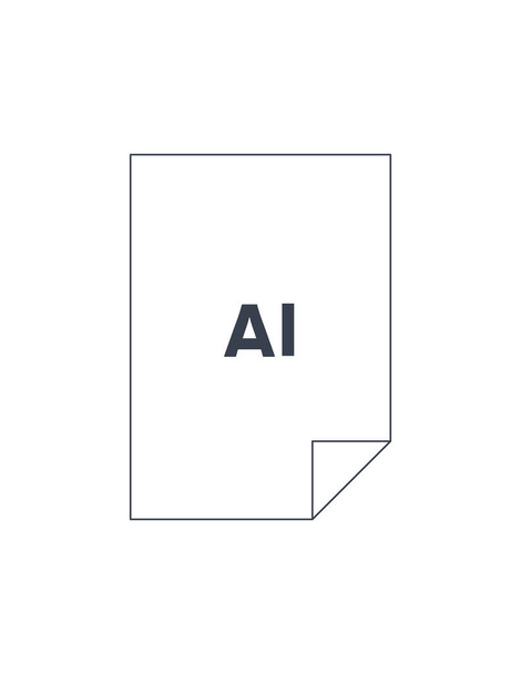 Ilustración de icono de formato AI
 - Vector, imagen