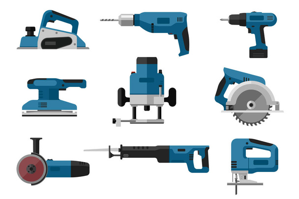 Electric tools set - Vecteur, image
