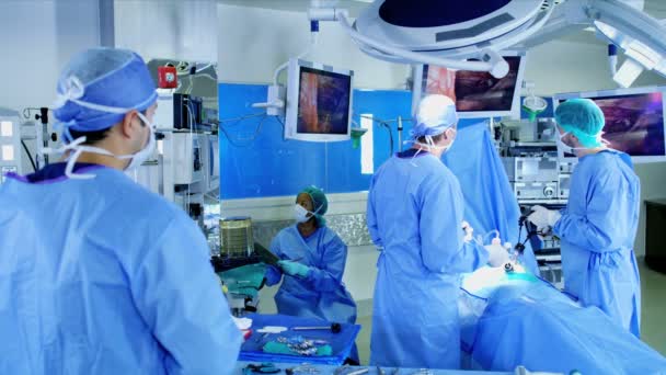 Medizinisches Team mit Endoskopie - Filmmaterial, Video