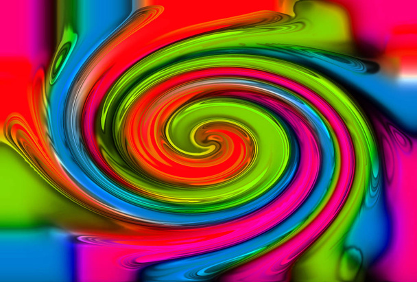 abstract color twirl background - Photo, Image