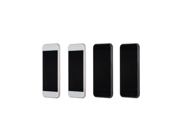 set of smartphones with blank screens - Foto, afbeelding