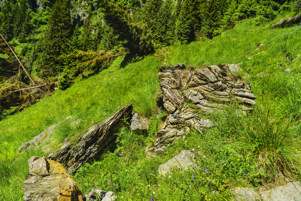 Rock formation on a mountain - Fotoğraf, Görsel