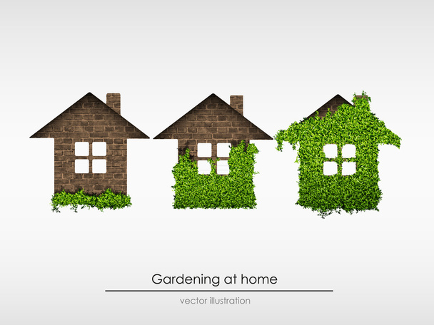 The concept of gardening at home. vector illustration - Vettoriali, immagini