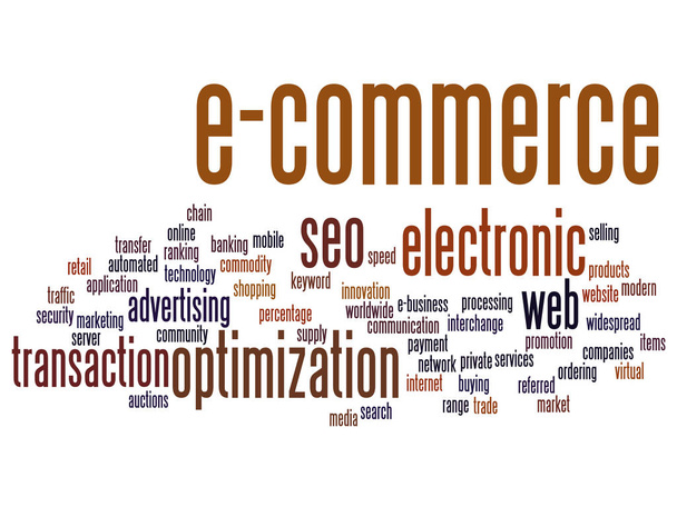 Konzept oder konzeptioneller elektronischer E-Commerce-Verkauf  - Foto, Bild