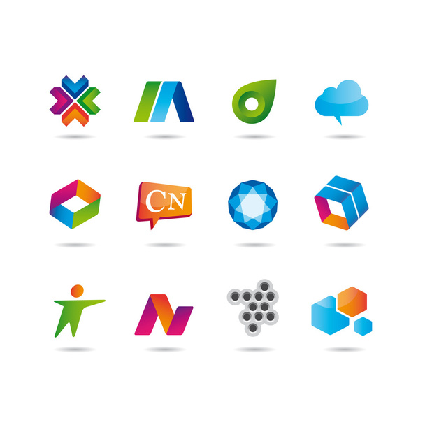 Set of logo and icons - Vector, Image