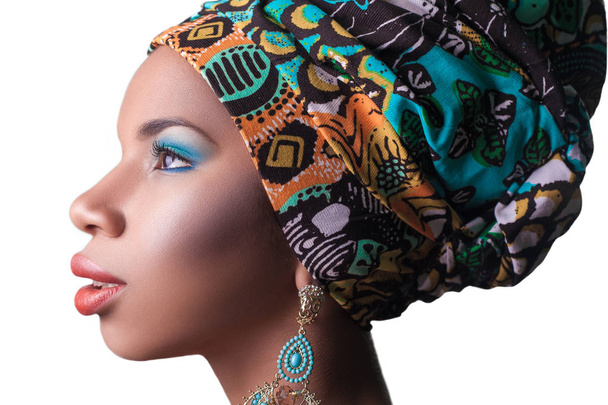 African beauty. studio shot.  - Фото, изображение