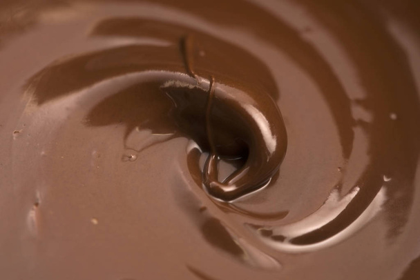 dunkler Schokolade Hintergrund, Makroansicht - Foto, Bild