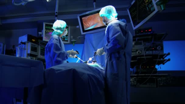  Trainingsteam mit Endoskopie - Filmmaterial, Video