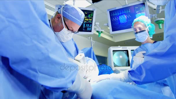 specialist team training in the operating theater - Footage, Video
