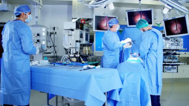 specialista týmu školení v chirurgii laparoskopie - Záběry, video