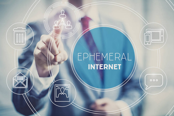 Ephemeral Internet concept illustration - Photo, Image