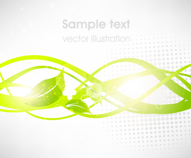 Abstract floral background with place for your text - Vector, Imagen