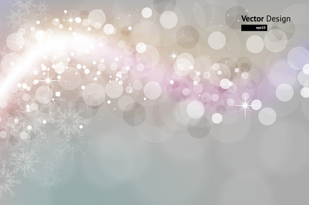 Abstract Snowflake background - Vektor, kép