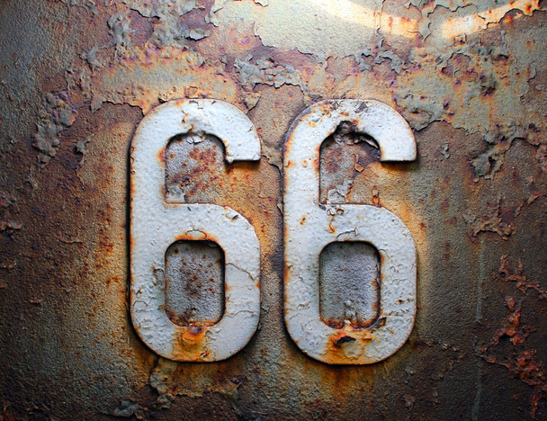 66 route rust americana house texture iron - Photo, Image