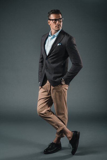 stylish man in suit - Fotó, kép