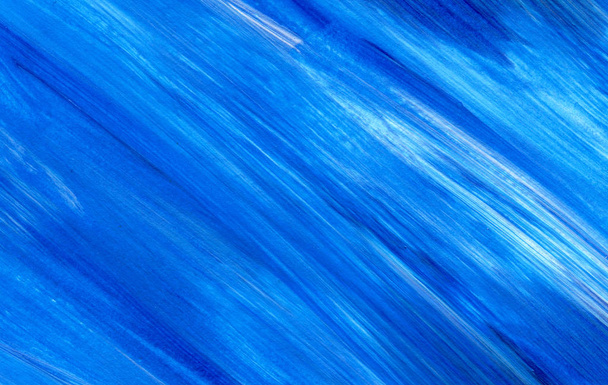 Blue Abstract textura acrílica, fundo. Textura de pincel
. - Foto, Imagem
