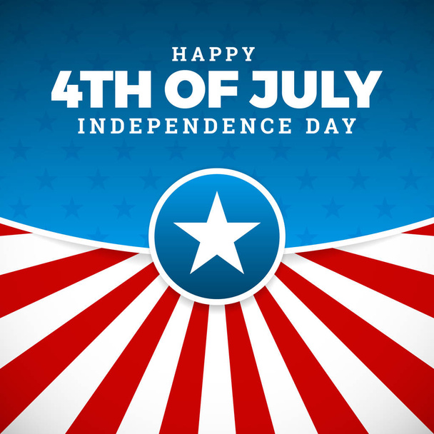 Independence day design, Holiday in United States of America, - Vetor, Imagem