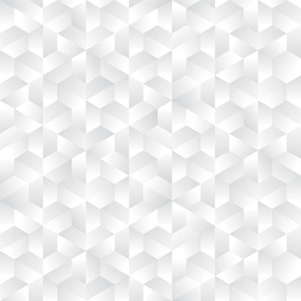 Abstract white gray hexagonal pattern background - Vector, Image