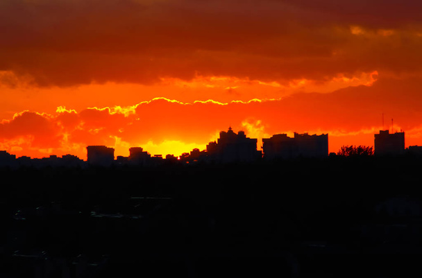 città sole tramonto cielo
 - Foto, immagini