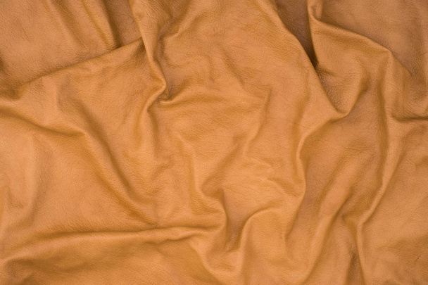 Natural brown leather texture.  - Foto, Bild