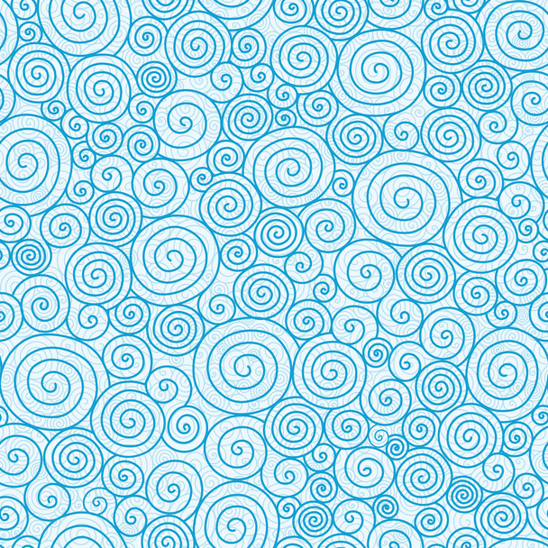 Abstract swirls seamless pattern background - Vector, Image