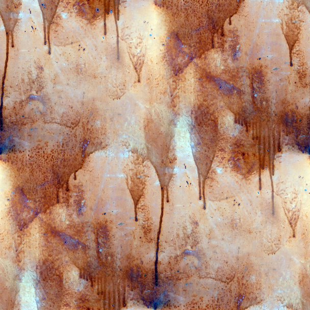 rust paint flowed seamless texture wallpaper iron - Photo, Image