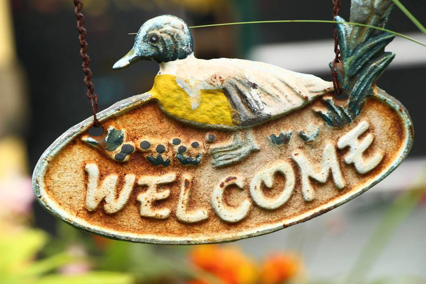 Symbolize welcome on background with the nature - Photo, Image