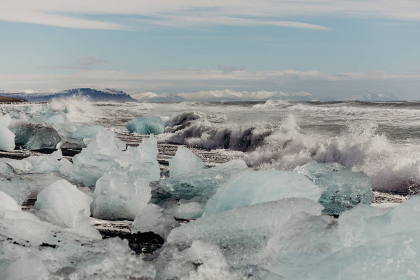 glacial lake in southeast Iceland - Fotó, kép