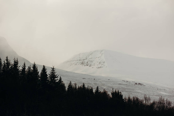 mountains of Iceland covered with snow - Zdjęcie, obraz
