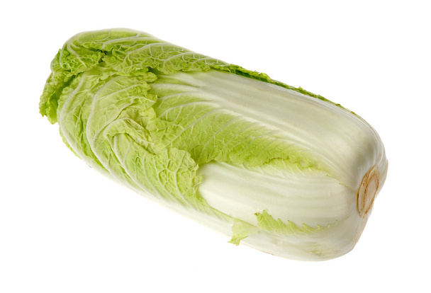 Chinese cabbage on white background - Foto, afbeelding