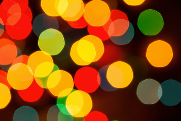 Defocused abstract lights christmas background - Foto, Imagen