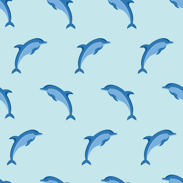 dolphin pattern blue - Foto, Bild