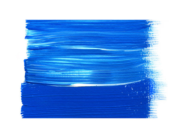 abstrakte Acryl Textur Hintergrund. blaue Pinselstrich-Textur - Foto, Bild