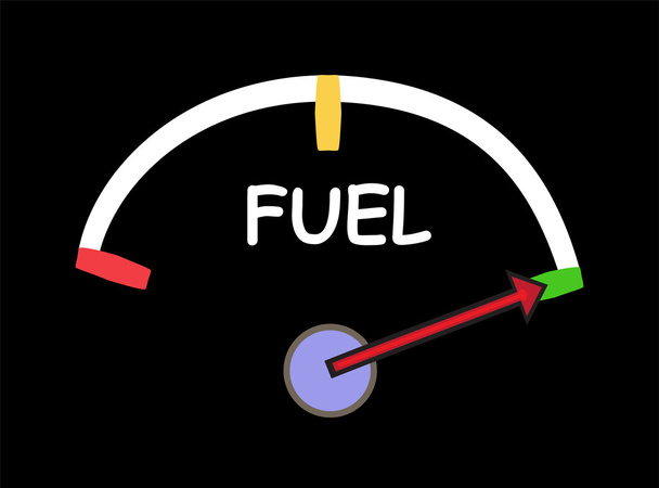 Fuel gauge - Vektor, kép