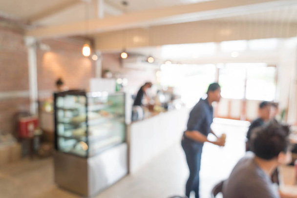 bakery shop or coffee cafe blurred  - Foto, Imagen