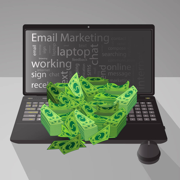 Email marketing. concept. Vector illustration - ベクター画像