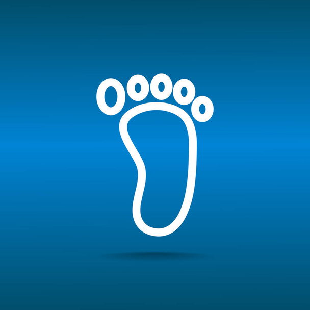 Foot web icon - Vector, Imagen