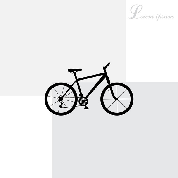 Εικονογράφηση ενός ποδηλάτου βουνού - Διάνυσμα, εικόνα
