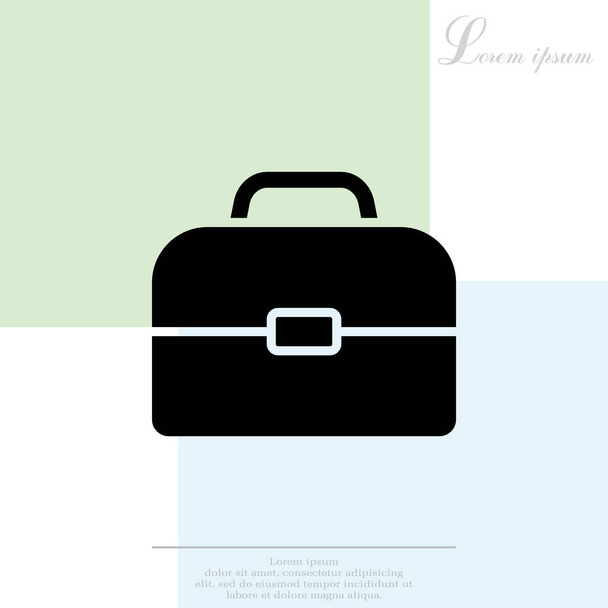 Icono de línea del maletín - Vector, imagen