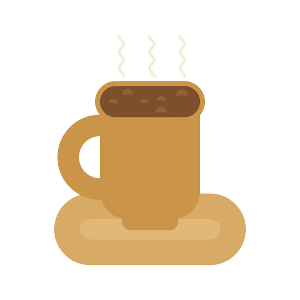 Coffee mug isolated. cup of hot drink - Vector, Image